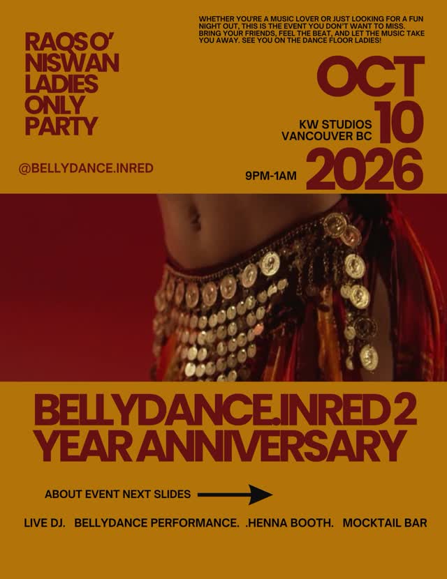 BellyDance.InRed’s 2-Year Anniversary Ladies-Only Party