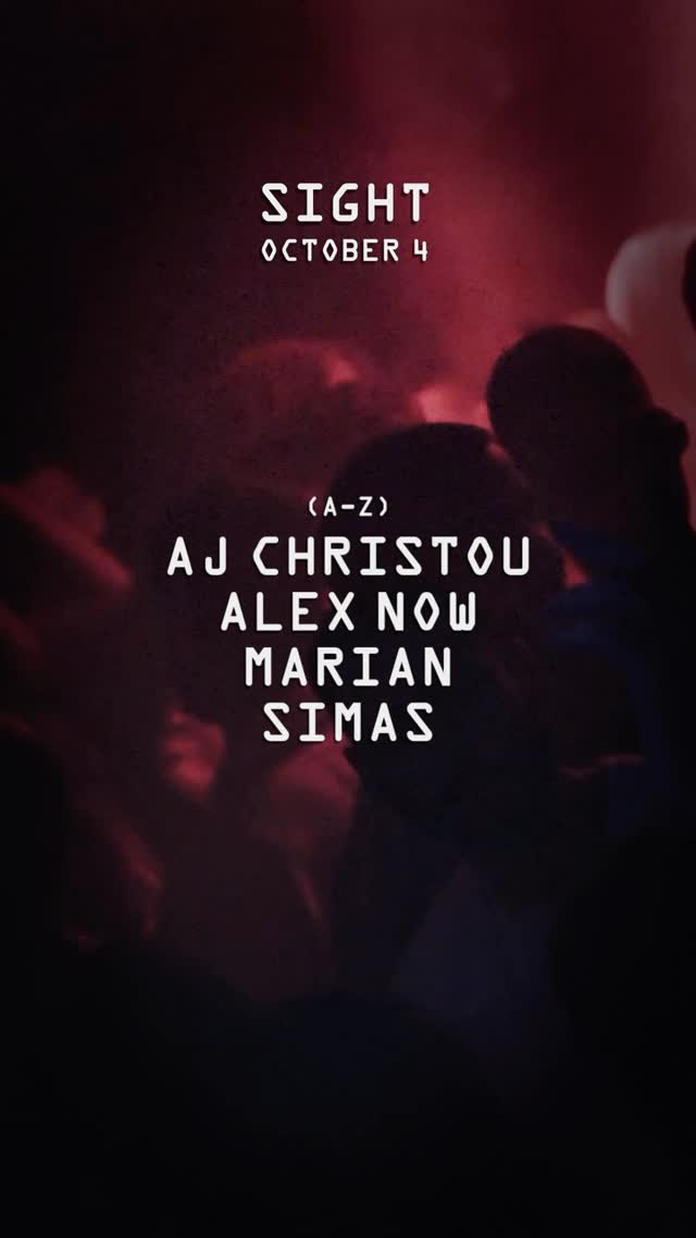 First Sunday of October sorted with @ajchristou, @alexnow_es, @marian_br_ and @thereal_laza at SIGHT 🌪️ Don’t miss it!