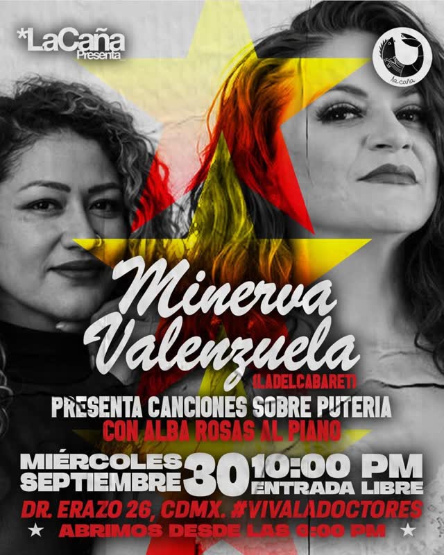 Cabaret en miércoles con @ladelcabaret y Alba Rosas al piano