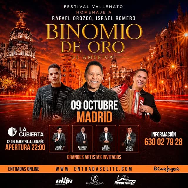 Festival Vallenato Homenaje a Rafael Orozco, Israel Romero - Binomio de Oro