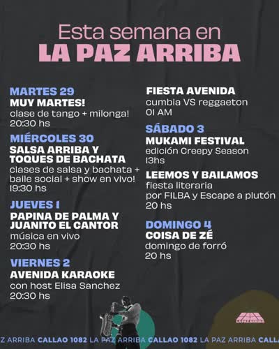 Esta semana en LA PAZ ARRIBA