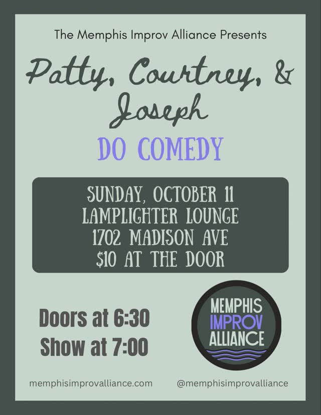The original 3 MIA-ers will be doing some improv comedy at the Lamplighter Sunday, October 11, and they hope you’ll come see!