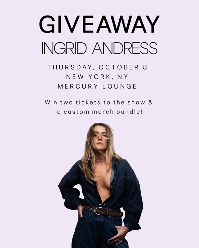 giveaway alert❕ Enter to win two tickets to @ingridandress show on October 8th AND a custom merch bundle! To enter, comment below and tag your concert buddy. Winner chosen on Monday October 5th!