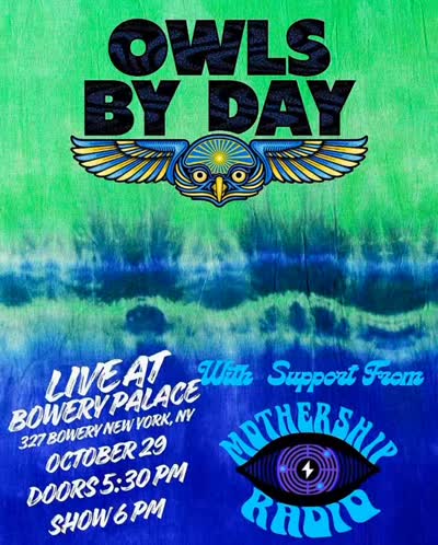 THURSDAY OCTOBER 29th, 2026 - Funky & Psychedelic acts at Bowery Palace