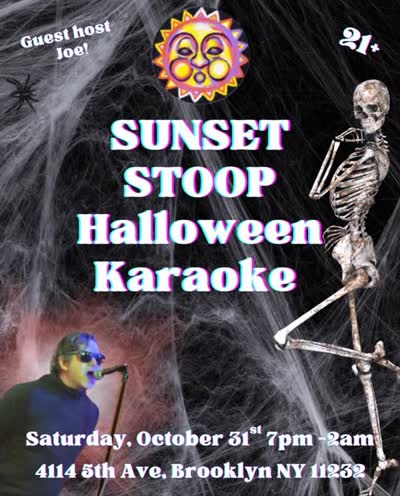 Sunset Stoop Halloween Karaoke