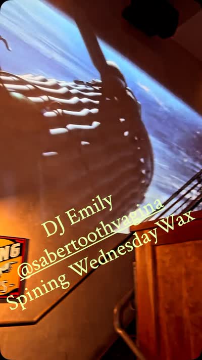 DJ Emily @sabertoothvagina Spining Wednesday Wax