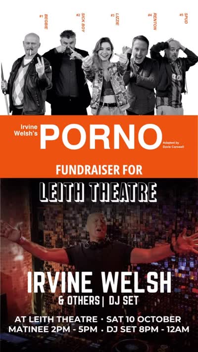 PORNO on stage + @irvine.welsh & friends DJ Set