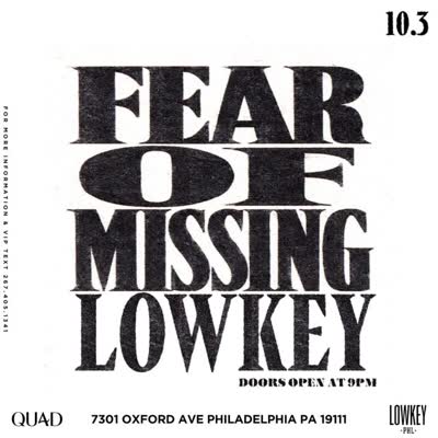 Fear of missing lowkey