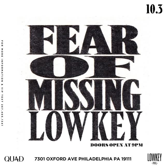 Fear of missing lowkey