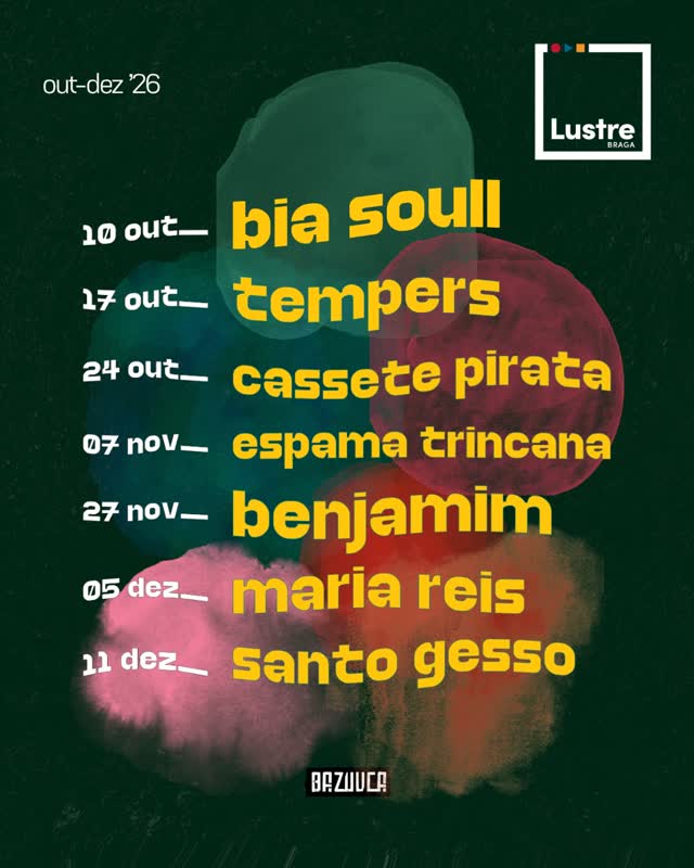 7 Bazuucadas no Lustre até dezembro
