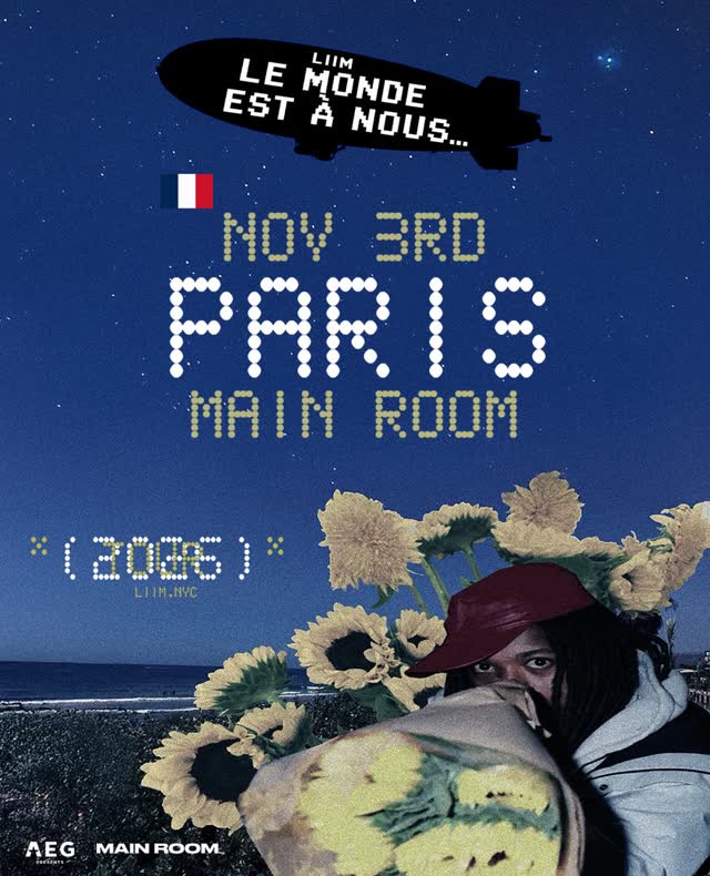 Le 3 novembre, @liimnotliim sera à MAIN ROOM.