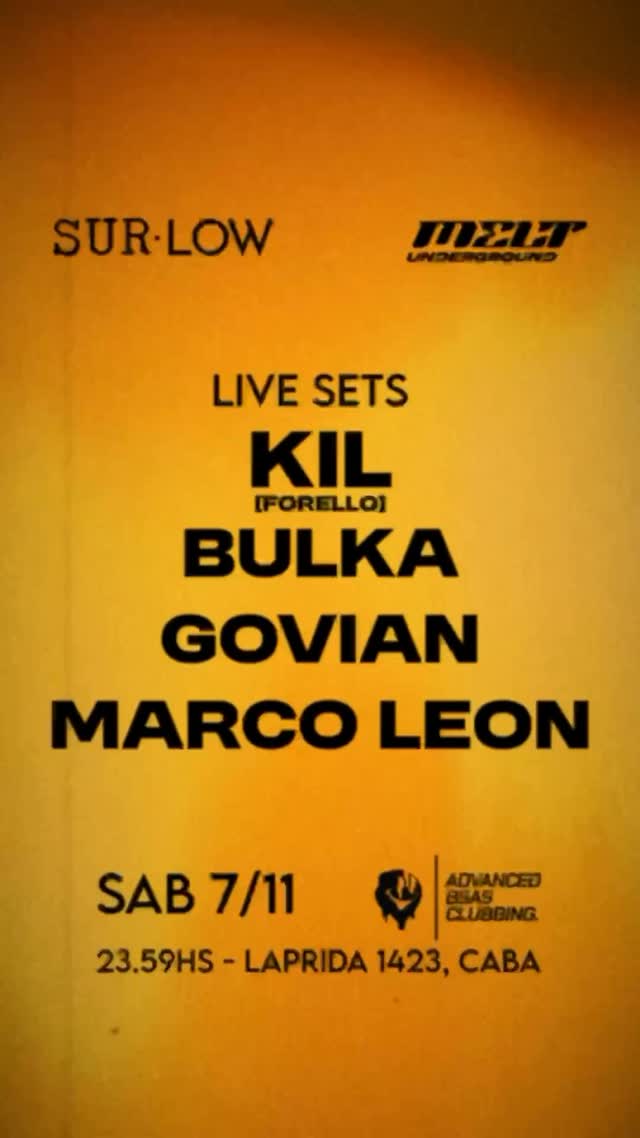 SUR·LOW x MELT UNDERGROUND - LIVE SETS