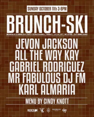 SUN 10/11! BRUNCH-SKI at Maria's!