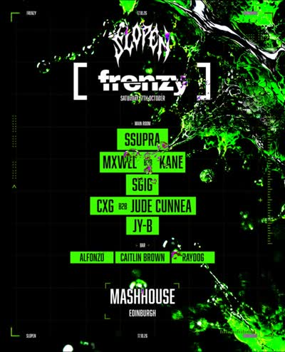 FRENZY X SLOPEN — OCTOBER PARTY
