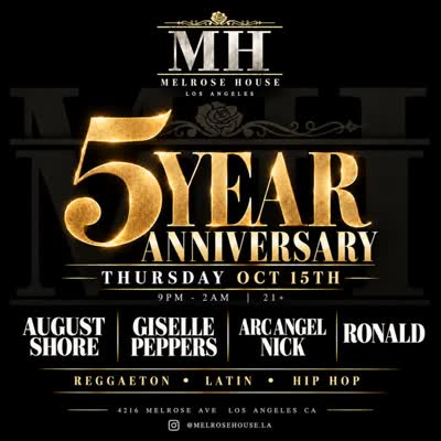 5 YEARS OF MELROSE HOUSE 🥀