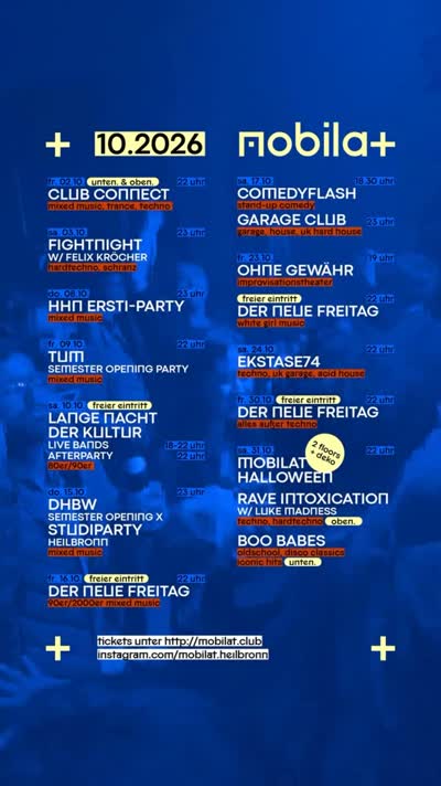 DER OKTOBER IM MOBILAT!