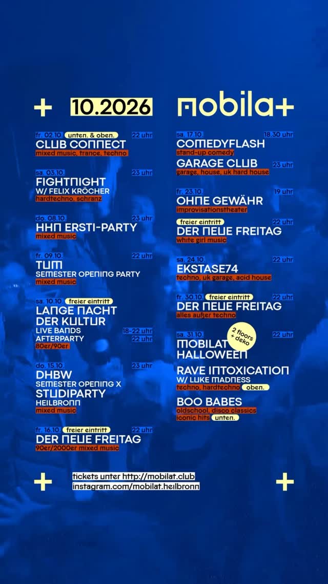 DER OKTOBER IM MOBILAT!