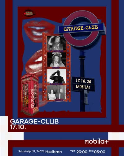 SA, 17.10. – GARAGE-CLUB