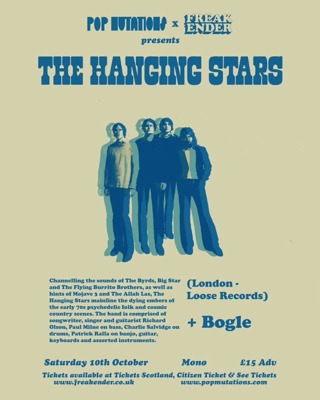 Pop Mutations & Freakender present: The Hanging Stars + Bogle