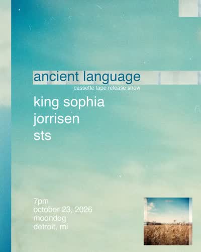 Album release show on October 23 at @moondogdetroit