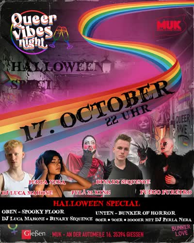 QUEER VIBES NIGHT – HALLOWEEN SPECIAL