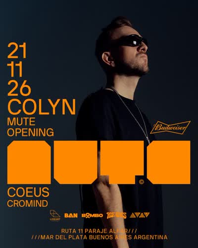 Mutesito vuelve con un line up Triple C: COLYN x COEUS x CROMIND - MUTE OPENING
