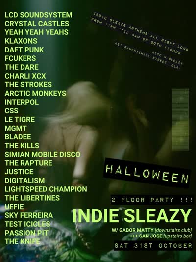 Indie Sleazy Halloween 2 Floor Party