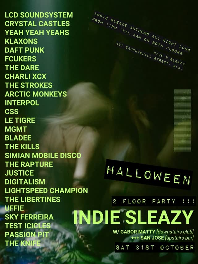 Indie Sleazy Halloween 2 Floor Party