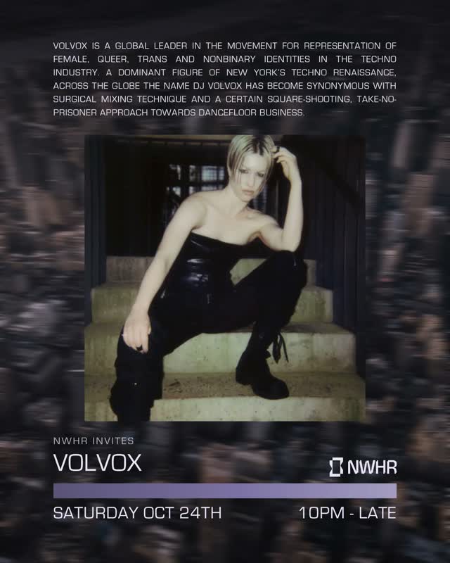 NWHR presents DJ Volvox