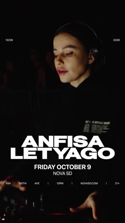 Get lost in @anfisaletyago’s techno sound next Friday, 10/9.