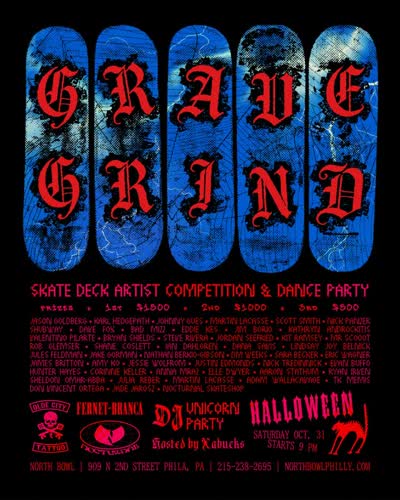 Grave Grind Skate Deck Artist Competition & Dance Party