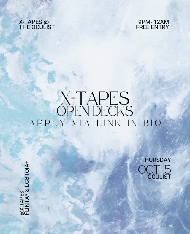 X-T OPEN DECS > 15.10 @ THE OCULIST