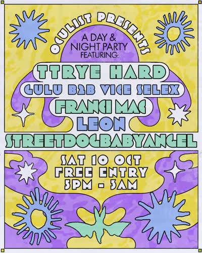 Oculist presents day and night party October 10th