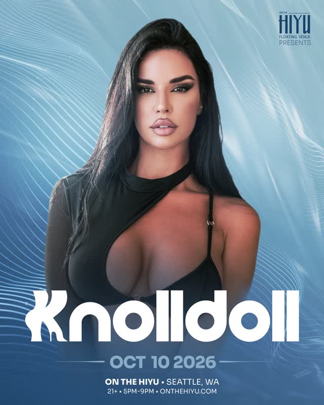 SEATTLE DEBUT 🌊 My first ever floating set on October 10th aboard @onthehiyu 🖤 Party on the water!!! This one’s going to be special, join me!!!