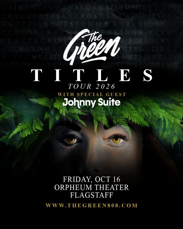 Come out for a night of reggae when @thegreen808 comes through The Orpheum on Friday, October 16th with support from @johnny.suite .
