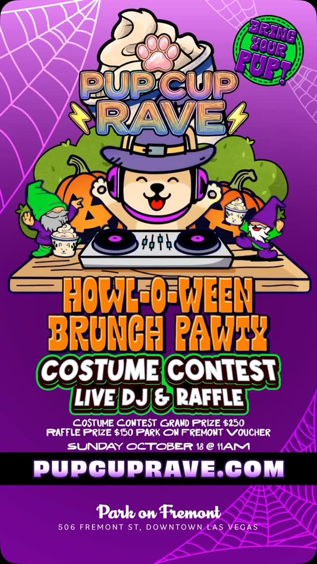 PUP CUP RAVE — HOWL-O-WEEN EDITION