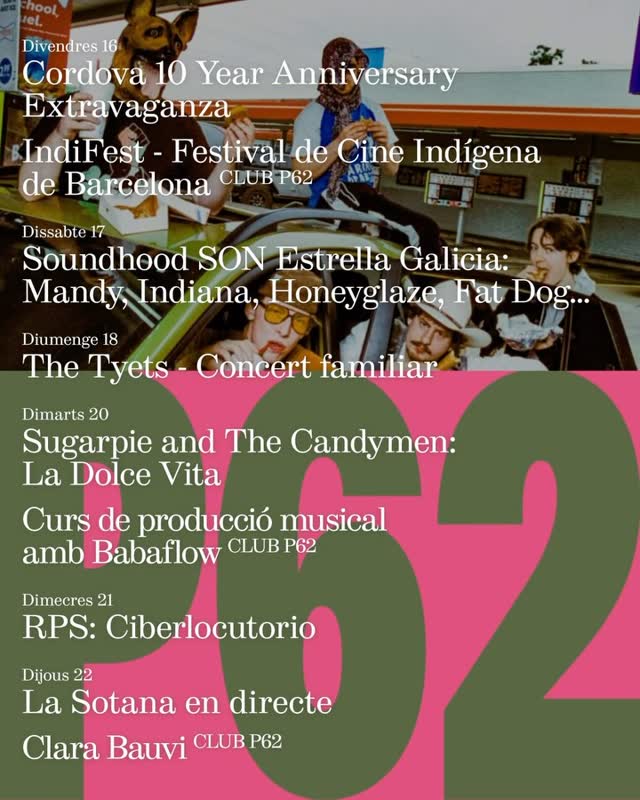 CLUB P62 Events Schedule
