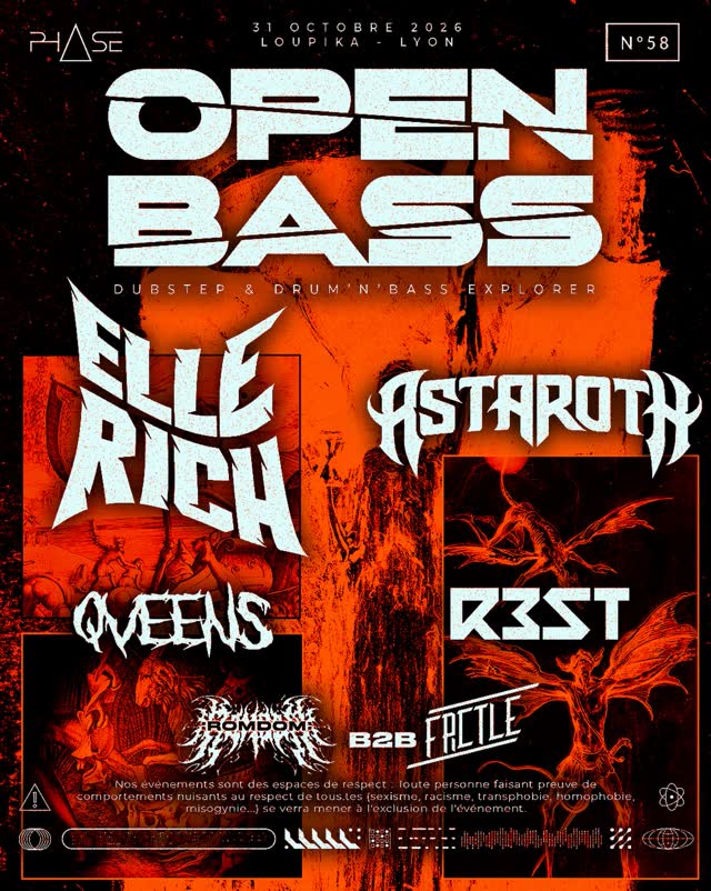 OPEN BASS #58 W/ ELLE RICH, ASTAROTH, QVEENS, R3ST