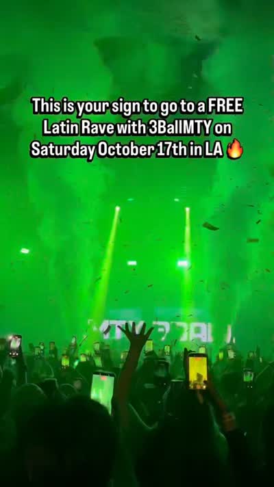 @3ballmtyoficial is taking over Los Angeles for a free rave🔥🤯 Free tix at vibrazafest.com