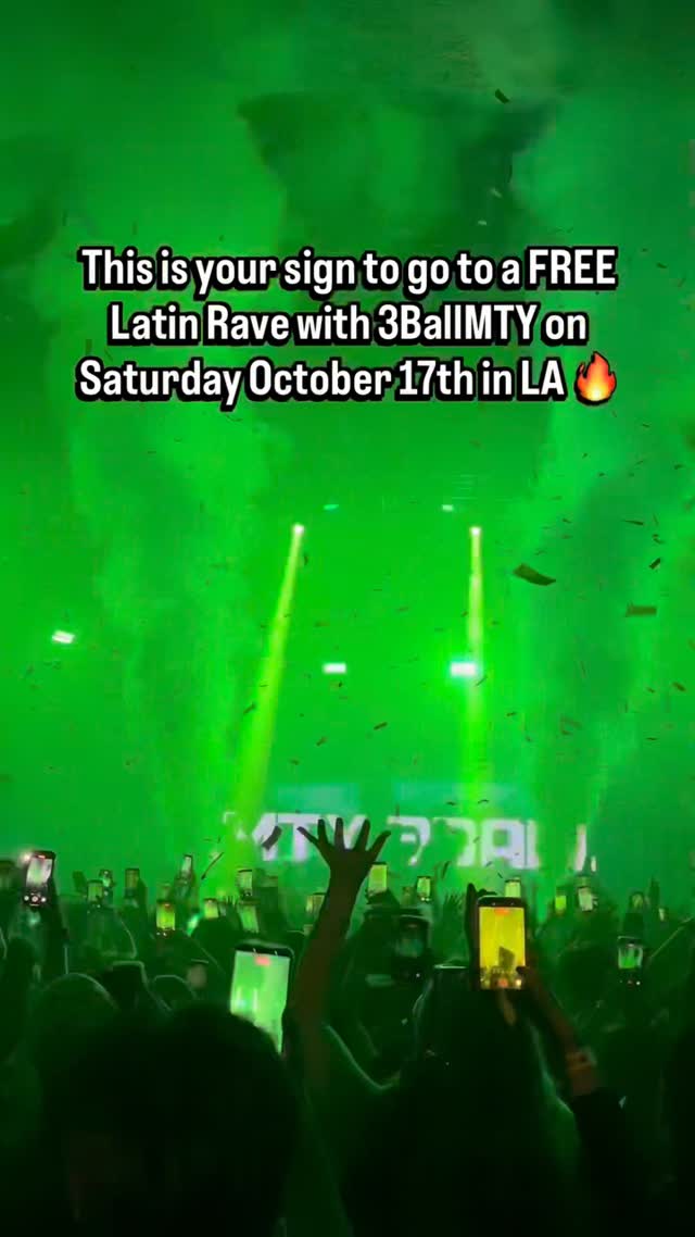 @3ballmtyoficial is taking over Los Angeles for a free rave🔥🤯 Free tix at vibrazafest.com