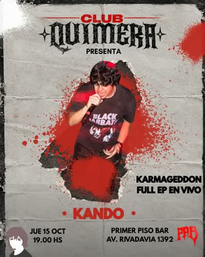 Club Quimera presenta Karmageddon Full EP en Vivo & Kando