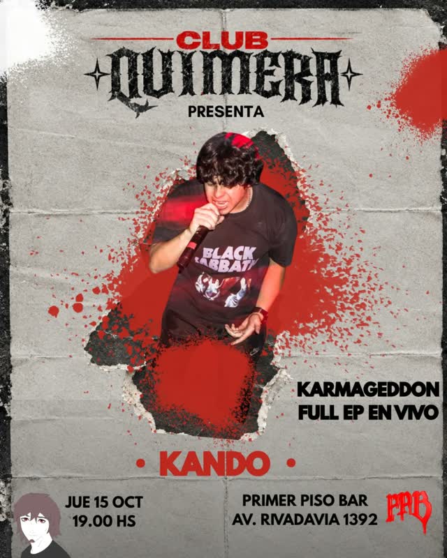 Club Quimera presenta Karmageddon Full EP en Vivo & Kando