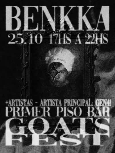 buenassss este 25 de octubre voy a dar por primera vez un show en vivo en @primerpisobar por la @goatsfest 🐐