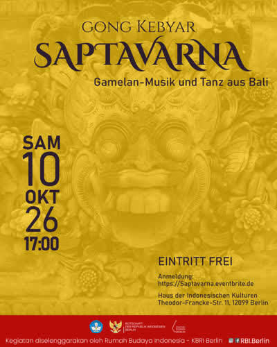 Musik und Tanz aus Bali im Haus der Indonesischen Kulturen