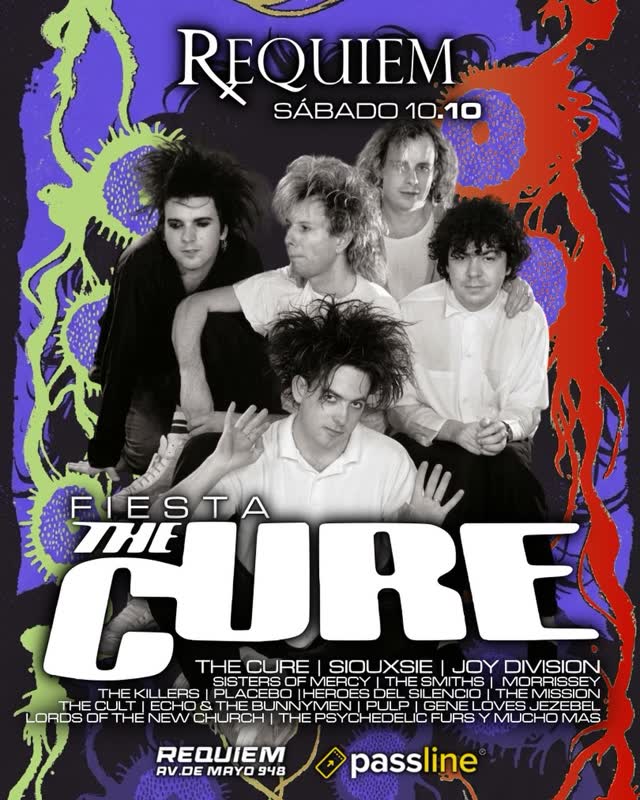 FIESTA THE CURE & FIESTA RETRO POP 80’s • 90’s • 00’s