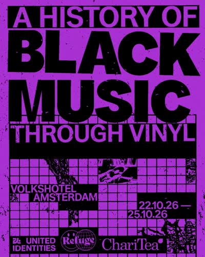 Black music history vinyl installation at ADE