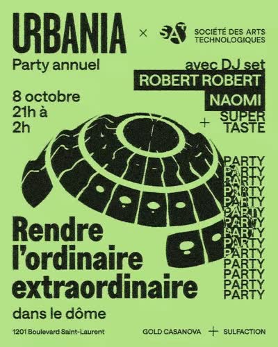 URBANIA party night with DJ sets and 360° projections