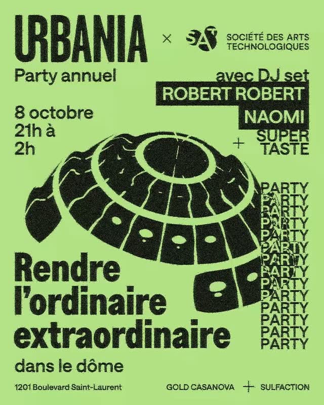 URBANIA party night with DJ sets and 360° projections