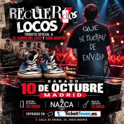 RECUERDOS LOCOS tributo a El Canto del Loco y Dani Martín