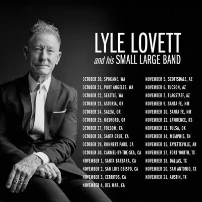 Lyle Lovett and his Small Large Band Tour